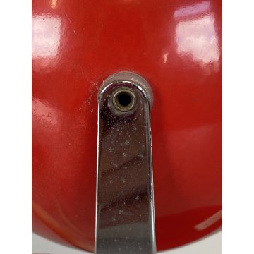 LAMPADA TAVALO ABATJOUR VINTAGE METALLO ROSSO ORIENTABILE DESIGN Reggiani '70s
