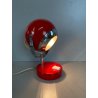 LAMPADA TAVALO ABATJOUR VINTAGE METALLO ROSSO ORIENTABILE DESIGN Reggiani '70s