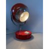 LAMPADA TAVALO ABATJOUR VINTAGE METALLO ROSSO ORIENTABILE DESIGN Reggiani '70s