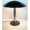 LAMPADA VINTAGE NERA METALLO CROMATO BAUHAUS ANNI 30 MINIMALISTA DESIGN LAMP