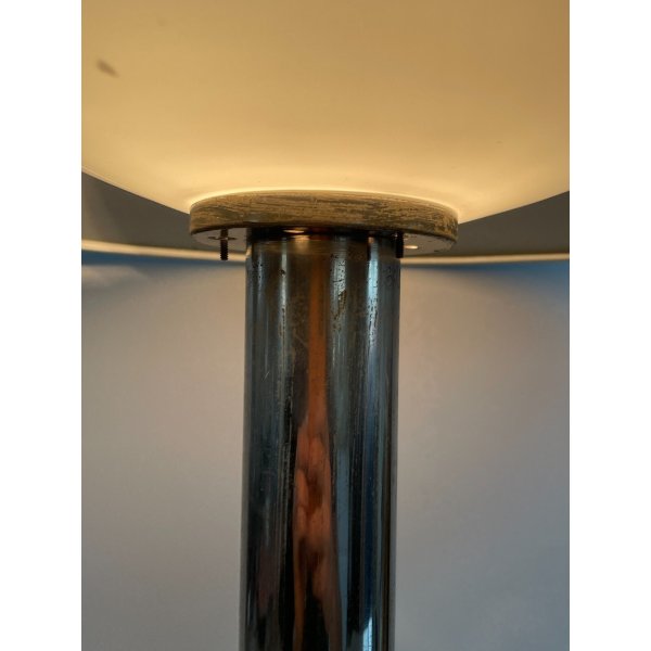 LAMPADA VINTAGE NERA METALLO CROMATO BAUHAUS ANNI 30 MINIMALISTA DESIGN LAMP