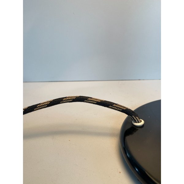 LAMPADA VINTAGE NERA METALLO CROMATO BAUHAUS ANNI 30 MINIMALISTA DESIGN LAMP