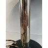 LAMPADA VINTAGE NERA METALLO CROMATO BAUHAUS ANNI 30 MINIMALISTA DESIGN LAMP