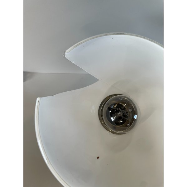 LAMPADA VINTAGE NERA METALLO CROMATO BAUHAUS ANNI 30 MINIMALISTA DESIGN LAMP