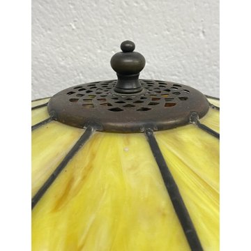 GRANDE LAMPADA TAVOLO ABATJOUR STILE TIFFANY ART NOUVEAU VINTAGE 1 LUME 50 cm/h