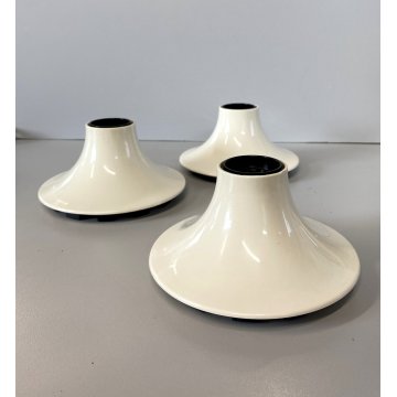 3 LAMPADA PARETE SOFFITTO APPLIQUE ARTEMIDE TETI DESIGN Vico Magistretti BIANCA