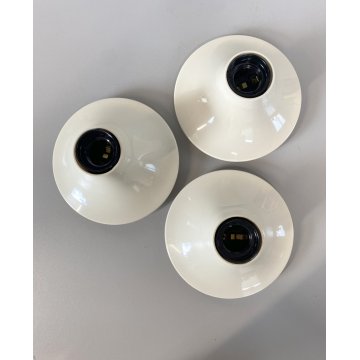 3 LAMPADA PARETE SOFFITTO APPLIQUE ARTEMIDE TETI DESIGN Vico Magistretti BIANCA