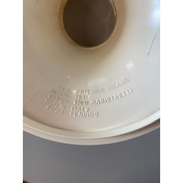 3 LAMPADA PARETE SOFFITTO APPLIQUE ARTEMIDE TETI DESIGN Vico Magistretti BIANCA