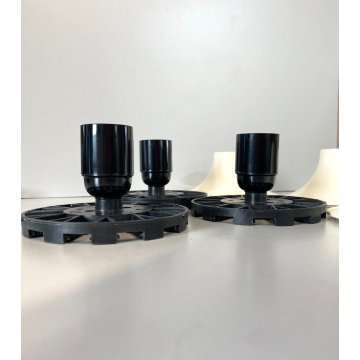 3 LAMPADA PARETE SOFFITTO APPLIQUE ARTEMIDE TETI DESIGN Vico Magistretti BIANCA