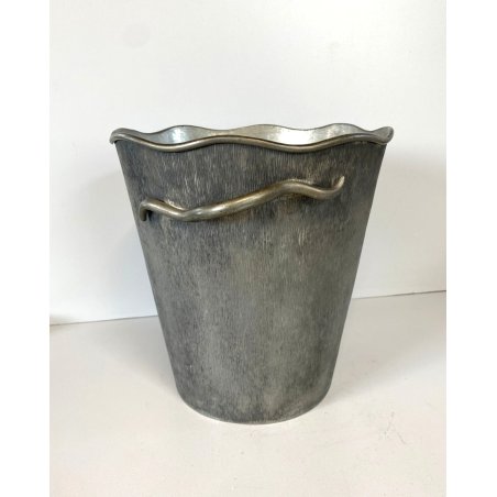 SECCHIELLO GHIACCIO Peltro GLACETTE  ICE BUCKET  ARGENTERIA Scotti Milano '40/50