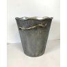 SECCHIELLO GHIACCIO Peltro GLACETTE  ICE BUCKET  ARGENTERIA Scotti Milano '40/50