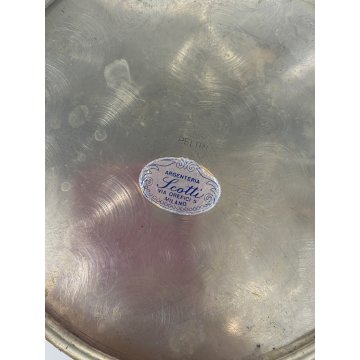 SECCHIELLO GHIACCIO Peltro GLACETTE  ICE BUCKET  ARGENTERIA Scotti Milano '40/50