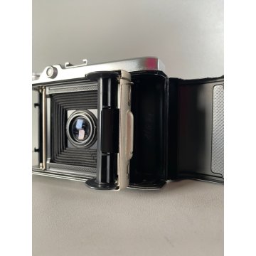VINTAGE VOIGTLÄNDER PERKEO I FOLDING CAMERA Vaskar 1:45/80 LENS con CUSTODIA '50