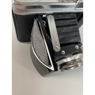 VINTAGE VOIGTLÄNDER PERKEO I FOLDING CAMERA Vaskar 1:45/80 LENS con CUSTODIA '50