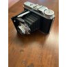 VINTAGE VOIGTLÄNDER PERKEO I FOLDING CAMERA Vaskar 1:45/80 LENS con CUSTODIA '50