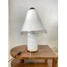LAMPADA da TAVOLO FUNGO MUSHROOM VETRO MURANO BIANCO OPALINO ANNI '70