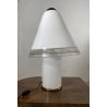 LAMPADA da TAVOLO FUNGO MUSHROOM VETRO MURANO BIANCO OPALINO ANNI '70
