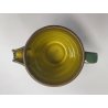 VINTAGE SET 6 pers. TE TISANA CERAMICA ERNESTINE SALERNO SMALTO VERDE GIALLO '60