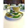 VINTAGE SET 10 pers SERVIZIO THE CERAMICA DESIGN Franco Pozzi COMPACT LINE '70