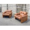 COPPIA POLTRONA DESIGN Afra & Tobia Scarpa "Coronado" B&B SOFA ARMCHAIR ANNI 70