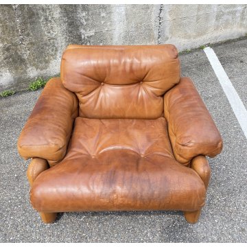COPPIA POLTRONA DESIGN Afra & Tobia Scarpa "Coronado" B&B SOFA ARMCHAIR ANNI 70