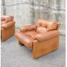 COPPIA POLTRONA DESIGN Afra & Tobia Scarpa "Coronado" B&B SOFA ARMCHAIR ANNI 70