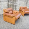 COPPIA POLTRONA DESIGN Afra & Tobia Scarpa "Coronado" B&B SOFA ARMCHAIR ANNI 70