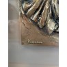 QUADRO BASSORILIEVO BRONZO BALLERINA FRANCO TROIANO FIGURA FEMMINILE DANZATRICE