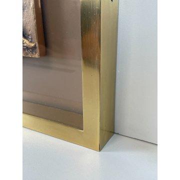 QUADRO BASSORILIEVO BRONZO BALLERINA FRANCO TROIANO FIGURA FEMMINILE DANZATRICE