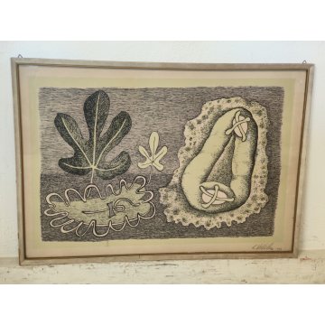 LITOGRAFIA Giuseppe Viviani DOLCI PASQUALI 1963 Stampa Multiplo Numerata 90/190