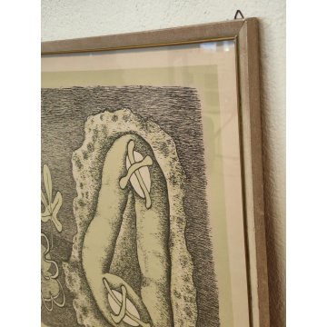 LITOGRAFIA Giuseppe Viviani DOLCI PASQUALI 1963 Stampa Multiplo Numerata 90/190