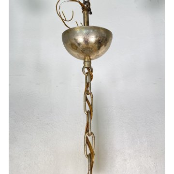 LAMPADARIO SOSPENSIONE VETRO MURANO LA MURRINA ATTR. Mazzega CEILING LAMP 1970