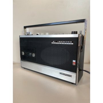 RADIO VINTAGE Grundig C4000 Automatic NERA FUNZIONANTE CUSTODIA ANTENNA '70