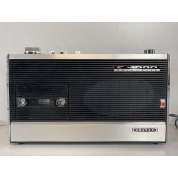 RADIO VINTAGE Grundig C4000 Automatic NERA FUNZIONANTE CUSTODIA ANTENNA '70