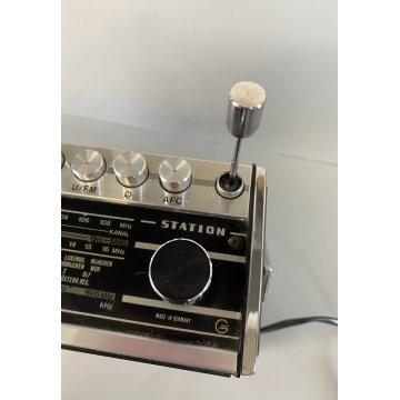 RADIO VINTAGE Grundig C4000 Automatic NERA FUNZIONANTE CUSTODIA ANTENNA '70