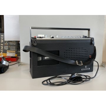 RADIO VINTAGE Grundig C4000 Automatic NERA FUNZIONANTE CUSTODIA ANTENNA '70