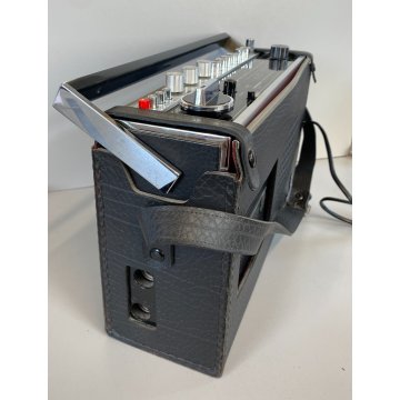 RADIO VINTAGE Grundig C4000 Automatic NERA FUNZIONANTE CUSTODIA ANTENNA '70