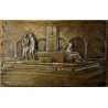 PLACCA BRONZO BASSORILIEVO A. Minerbi MONUMENTO Medici Caduti Italiani WWI 15-18
