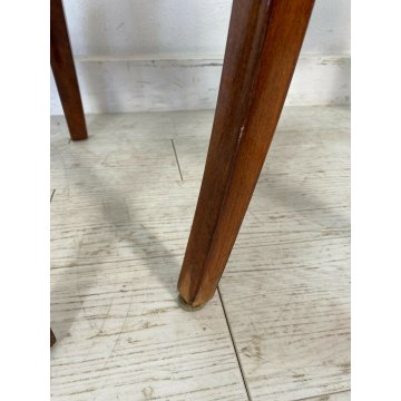 ANTICA COPPIA SEDIE POLTRONE CARLO X INTARSIATE IMPIALLACCIATE LEGNO MASSELLO