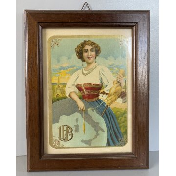 CARTOLINA PUBBLICITARIA VINTAGE INDUSTRIA FILATI MILANO LOMBARDIA  '50