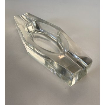 SVUOTATASCHE VINTAGE VETRO MURANO Mandruzzato CRISTALLO POSACENERE '60/'70