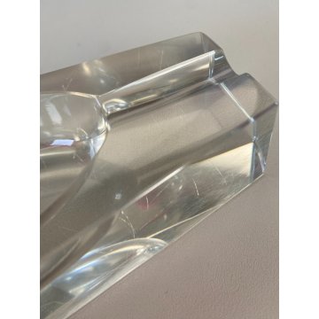 SVUOTATASCHE VINTAGE VETRO MURANO Mandruzzato CRISTALLO POSACENERE '60/'70