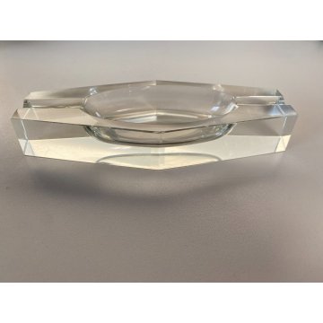 SVUOTATASCHE VINTAGE VETRO MURANO Mandruzzato CRISTALLO POSACENERE '60/'70