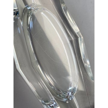 SVUOTATASCHE VINTAGE VETRO MURANO Mandruzzato CRISTALLO POSACENERE '60/'70