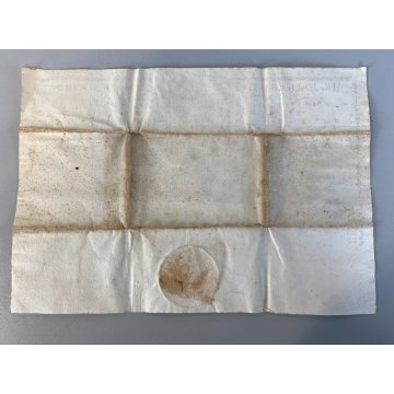 ANTICA AUTENTICA di RELIQUIA BOLLA STAMPATA SIGILLO ROMA 10 Aprile 1804