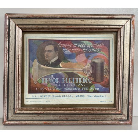 CARTOLINA PUBBLICITARIA TROMBA AUTO Il Tenor Elettrico C.I.C.C.A. ADVERTISEMENT