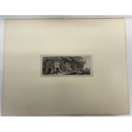 ANTICA STAMPA FRANZ EDMUND WEIROTTER FRAMMENTI ARCHEOLOGICI 1700 GERMANIA EPOCA