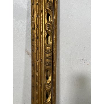 ANTICA GRANDE CORNICE DORATA BAROCCO LEGNO SCOLPITO 93 cm x 123 cm '1800 quadro