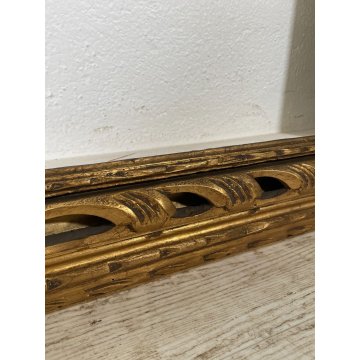 ANTICA GRANDE CORNICE DORATA BAROCCO LEGNO SCOLPITO 93 cm x 123 cm '1800 quadro