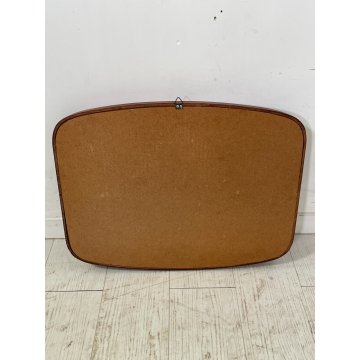 PICCOLA SPECCHIERA OVALE VINTAGE ANNI 70 LEGNO SPECCHIO PARETE MIRROR
